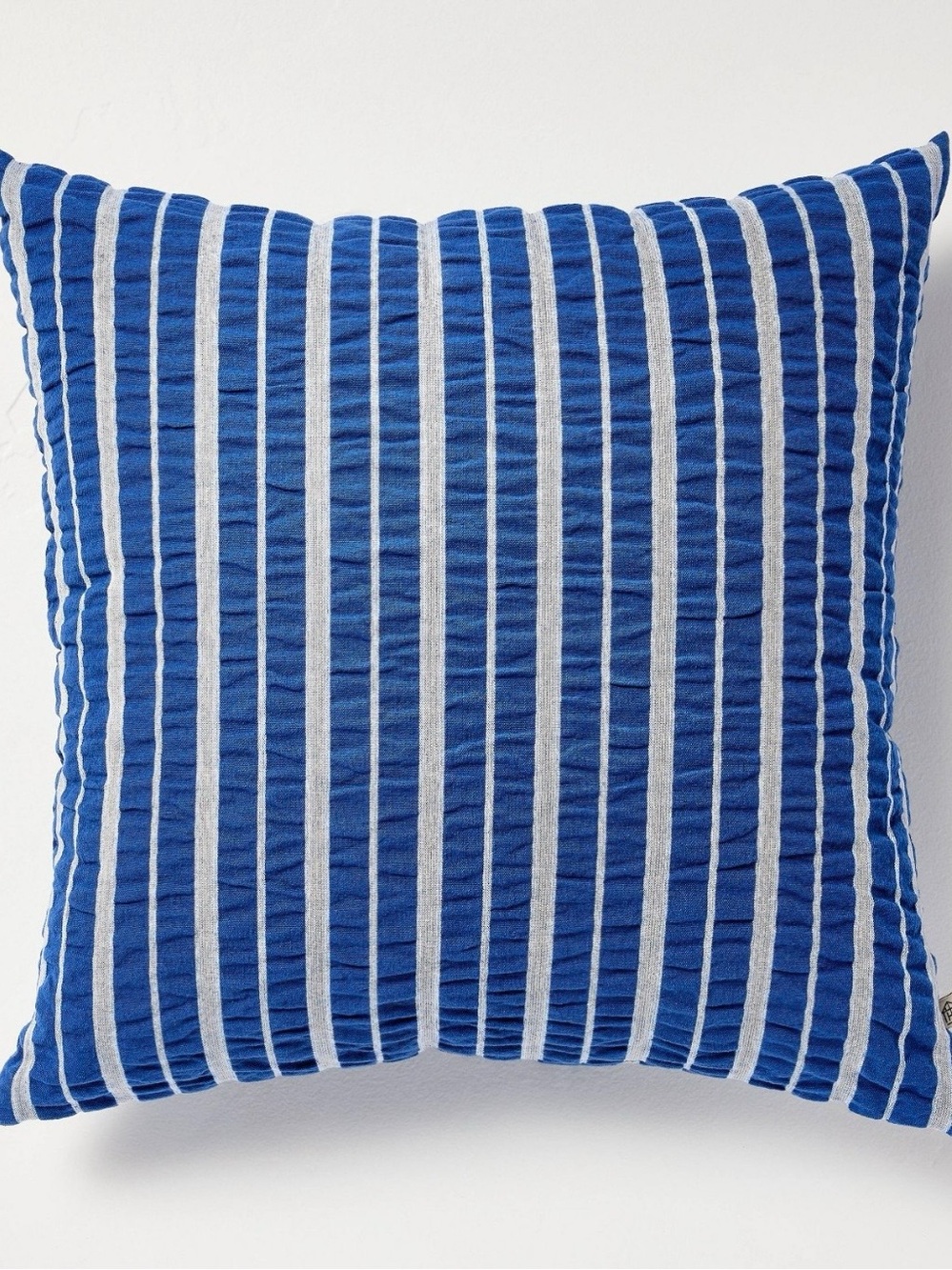Hearth & Hand Magnolia Blue Stripe Seersucker Throw Pillow